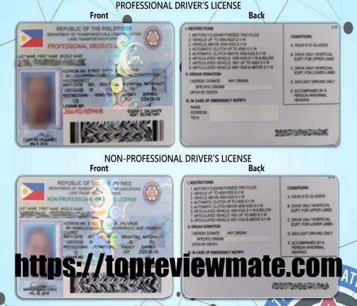 How to get your Philippine Driver's License - Philippine Documents and ...