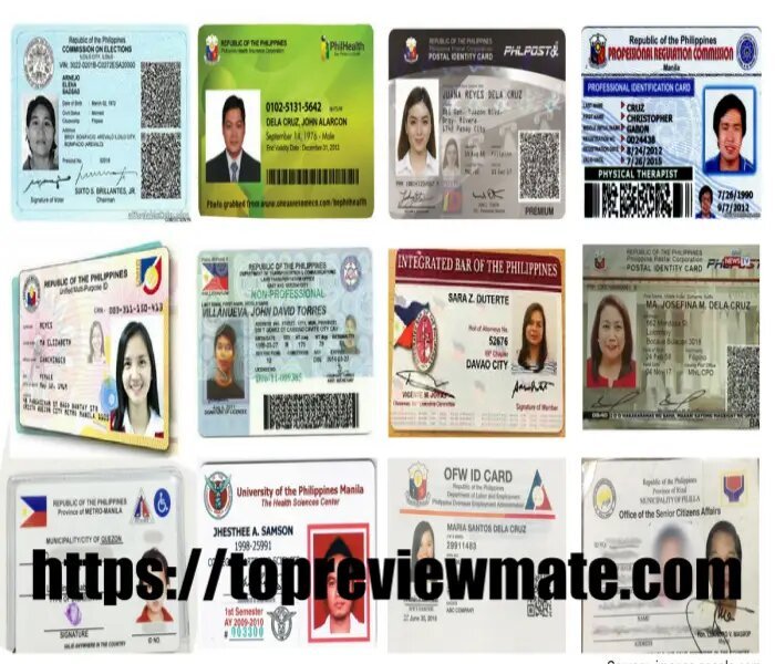 What are the Valid ID's in the Philippines